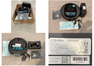 ROBOT HOOVER CONGA CECOTEC BLACK COLOUR MODEL 5290 ULTRA .