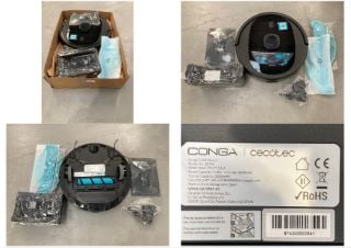 ROBOT HOOVER CONGA CECOTEC BLACK COLOUR MODEL 5290 ULTRA .