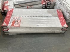 3 X MYSON SELECT COMPACT TYPE 21 RADIATOR IN WHITE APPROX 500 X 1200MM - PRODUCT CODE. SX50120G - RRP £185 (ZONE 3) (KERBSIDE PALLET DELIVERY)