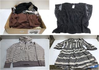 BOX OF WOMEN'S DESIGNER CLOTHING VARIOUS SIZES