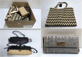 BOX OF VARIOUS DESIGNER HANDBAGS