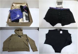 BOX OF DESIGNER CLOTHING ITEMS TO VARIOUS SIZES