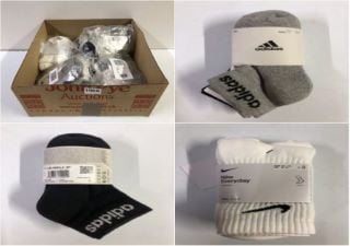 BOX OF NIKE EVERYDAY LIGHTWEIGHT SOCKS VARIOUS SIZES