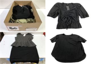 BOX OF WOMEN'S DESIGNER CLOTHING VARIOUS SIZES