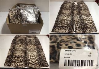 BOX OF WOMEN'S DESIGNER CLOTHING VARIOUS SIZES ( WATER DAMAGED)