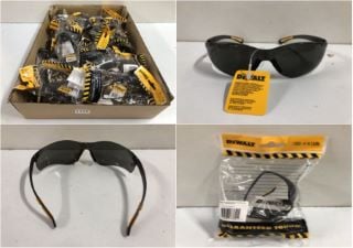 BOX OF DEWALT SAFETY GLASSES