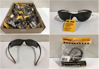 BOX OF DEWALT SAFETY GLASSES