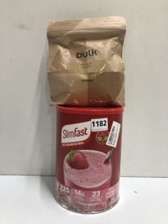 2 X ITEMS TO INC SLIMFAST STRAWBERRY FLAVOUR MEAL SHAKE 1.825KG