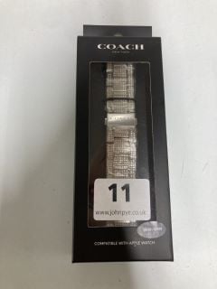 COACH STAINLESS STEEL 38MM/40MM APPLE WATCH STRAP MODEL: 14700056 - RRP.£227