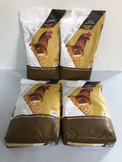 4 X VERM-X ORIGINAL POULTRY DUCKS & FOWL RANGE LAYERS PELLETS (5KG) (BEST BEFORE:29/09/2024)