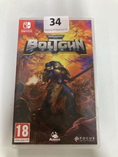 NINTENDO SWITCH WARHAMMER 40,000 BOLTGUN CONSOLE GAME (18+ ID REQUIRED)