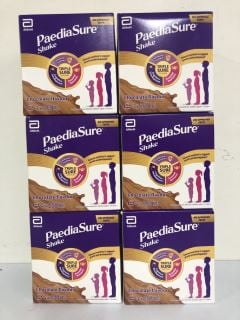 6 X PAEDIASURE SHAKE - CHOCOLATE/VANILLA FLAVOURS (BEST BEFORE: 01/2025)