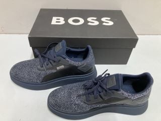 HUGO BOSS MEN'S BULTO N SNEAKERS MODEN NEOPRENE LACE UP TRAINERS - SIZE:6.5 - RRP.£98