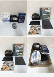 BOX OF ITEMS TO INC.WATER WIPES