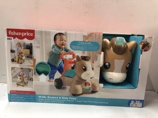 FISHER PRICE WALK , BOUNCE & RIDE PONY