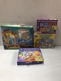 4 X PUZZLES & GAMES INC. ORCHARD TOYS TIMES TABLES HEROES