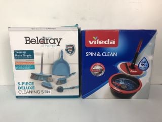 2 X HOME ITEMS TO INC. DELDRAY 5-PIECE DELUXE CLEANING SET