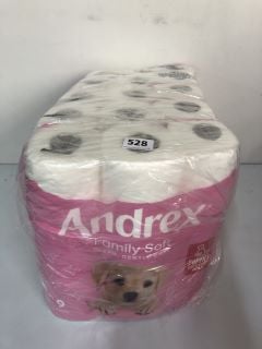 4 X PACKS OF 9 ANDREX FAMILY SOFT TOILET ROLLS