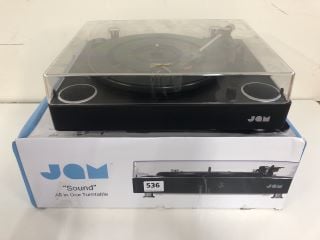 2 X JAM SOUND ALL IN ONE TURNTABLE PLAYER