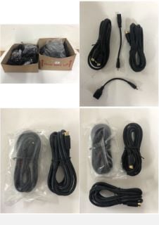 2 X BOXES OF VARIOUS CABLES