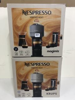 NESPRESSO MAGIMIX VERTUO NEXT COFFEE MACHINE & NESPRESSO KRUPS VERTUO NEXT COFFEE MACHINE