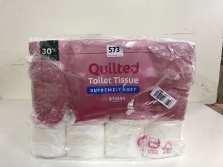 4 X PACKS OF 12 QUILTED TOILET TISSUES