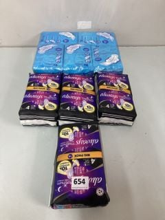 9 X SANITARY PRODUCTS INC. ALWAYS PLATINUM SECURE NIGHT TAILLE 4