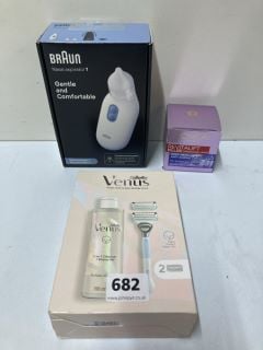 3 X VARIOUS ITEMS TO INC. BRAUN NASAL ASPIRATO R 1