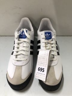 ADIDAS SAMOA BLACK & WHITE TRAINERS - SIZE: 10