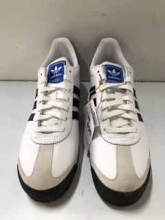 ADIDAS SAMOA BLACK & WHITE TRAINERS - SIZE: 10