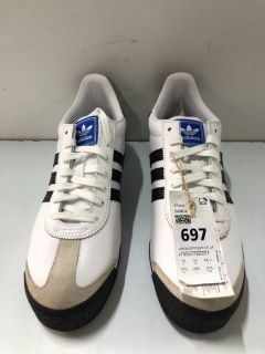 ADIDAS SAMOA BLACK & WHITE TRAINERS - SIZE: 10