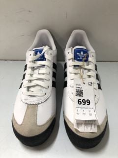 ADIDAS SAMOA BLACK & WHITE TRAINERS - SIZE: 8