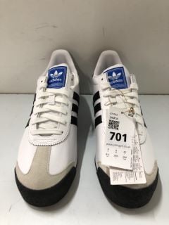 ADIDAS SAMOA BLACK & WHITE TRAINERS - SIZE: 8