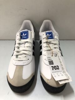 ADIDAS SAMOA BLACK & WHITE TRAINERS - SIZE: 8