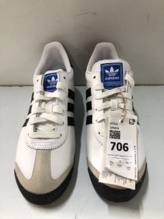 ADIDAS SAMOA BLACK & WHITE TRAINERS - SIZE: 6