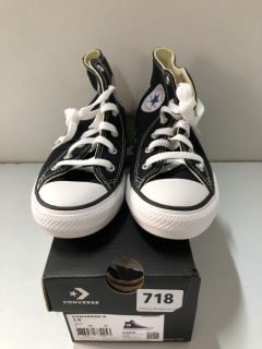 CONVERSE CHILDREN'S BLACK SHOES - SIZE: 1