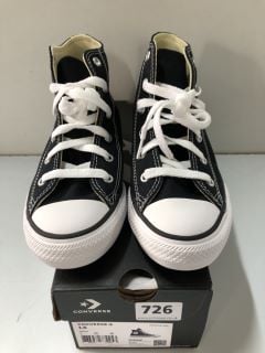 CONVERSE CHILDREN'S BLACK SHOES - SIZE: 1