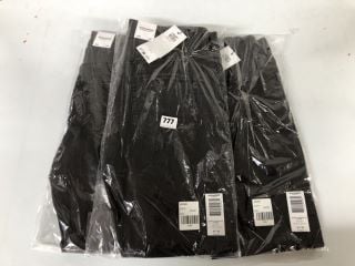 3 X JACK & JONES GLENN SLIM FIT JEANS - BLACK - SIZE: W32 L30 - RRP.£30 EACH