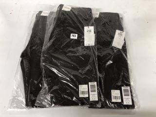 3 X JACK & JONES GLENN SLIM FIT JEANS - BLACK - SIZE: W30 L32- RRP.£30 EACH