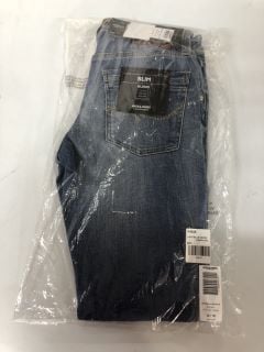 JACK & JONES GLENN SLIM FIT DISTRESSED JEANS - SIZE: W30 L32 - RRP.£60