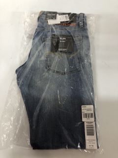 JACK & JONES GLENN SLIM FIT DISTRESSED JEANS - SIZE: W32 L32 - RRP.£60