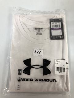 4 X UNDER ARMOUR TRAINING SPORTSTYLE LEFT CHEST LOGO T-SHIRT - WHITE - SIZE: 2XL - RRP.£25 EACH