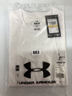 4 X UNDER ARMOUR TRAINING SPORTSTYLE LEFT CHEST LOGO T-SHIRT - WHITE - SIZE: M - RRP.£25 EACH