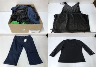 BOX OF WOMEN'S DESIGNER CLOTHING VARIOUS SIZES