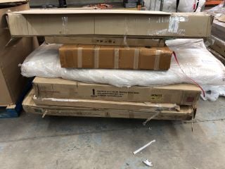 PALLET OF ITEMS INC STORAGE BED & HEADBOARD