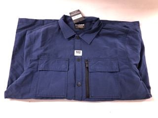 MENS BARBOUR INTERNATIONAL OVERSHIRT IN REGAL BLUE - SIZE XL