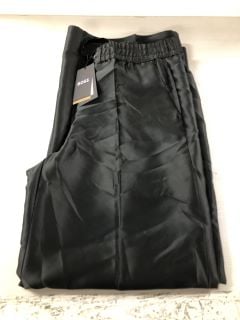 WOMENS BOSS BLACK SILK TROUSERS - SIZE UK 14