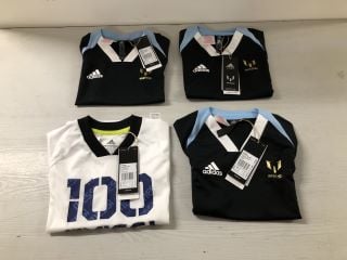 3 X CHILDRENS ADIDAS MESSI T-SHIRTS SIZE 5-6 YEARS