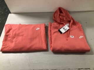 2 X WOMENS NIKE JUMPER IN PINK - SIZE UK 4XL