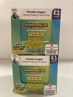 2 X PREMIER LEAGUE PANINI TRADING CARD BOXES WITH 70 PACKS IN EACH BOX - TOTAL RRP £140